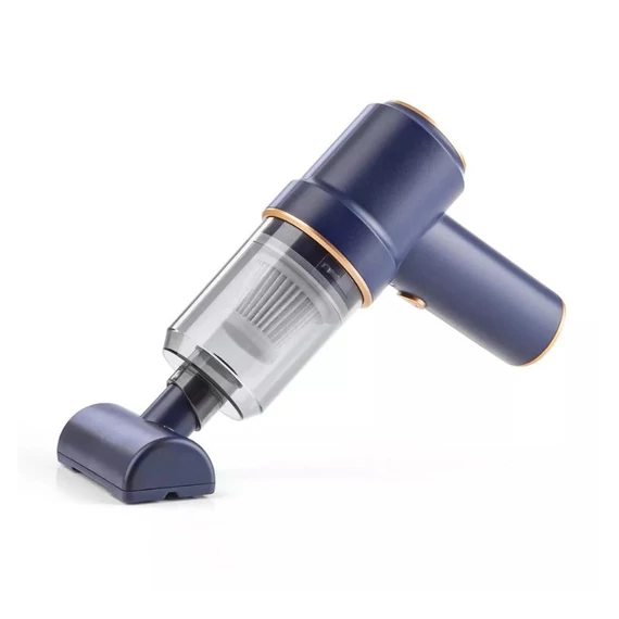 CLEANMAXX Akumulátorový ručný vysávač 7,4 V modrý 6-dielny DS12704-L