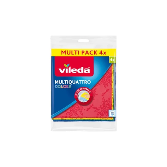 Mikrovláknové utierky Vileda – 30 × 30 cm, sada 4 ks 015435