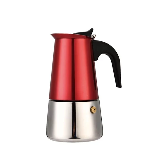 Kávovar Perfect Home Metal Red na 4 šálky 16664