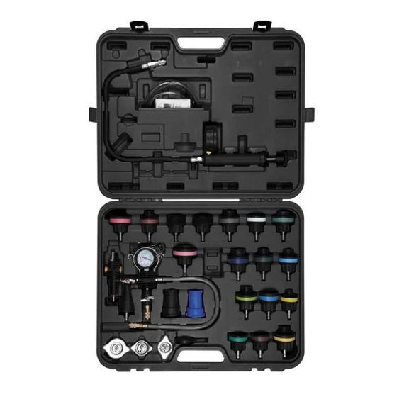 Súprava na tlakovú skúšku vodného a chladiaceho radiátora – 28 dielov YT-06721