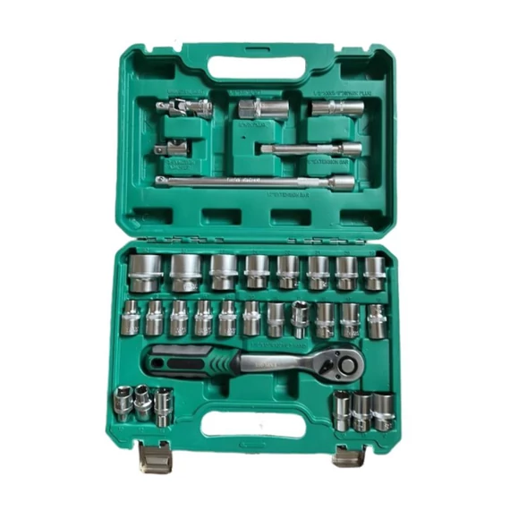 Sada nástrčných kľúčov s račňovou rukoväťou – 32-dielna sada náradia DKK-RH32