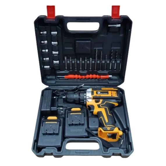 LEO TOOLS 36V akumulátorová vŕtačka/skrutkovač s 2 batériami LE-074