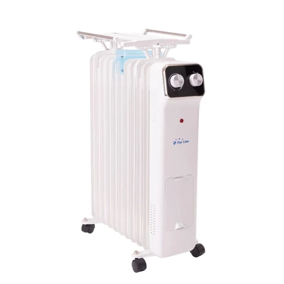 Olejový radiátor PURLINE HOTI OR2500 – 2500 W, so zvlhčovačom a sušičom 57195