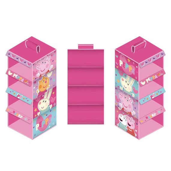 Peppa Pig 4-dielny závesný organizér do skrine ADX15640PP