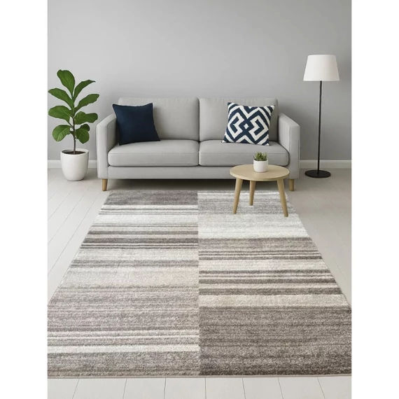 Koberec Torino 9145 – béžové pruhy 160×220 cm
