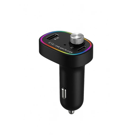 MP3 prehrávač do auta – s RGB osvetlením, výstupom USB typu C a 3,1 A CMP-312