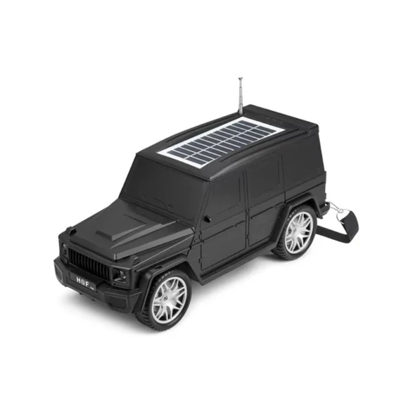 Bluetooth reproduktor v tvare auta so solárnym nabíjaním a LED osvetlením HF-F88