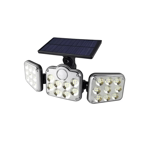 Vonkajšia lampa na solárnu energiu s pohybovým senzorom a diaľkovým ovládaním JD138SMDLED