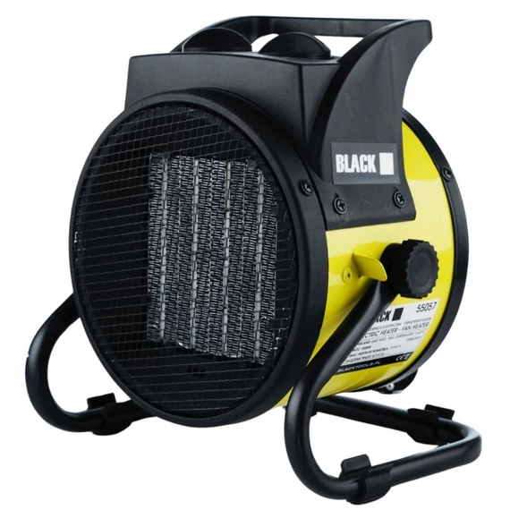 BLACK 2 kW prenosný elektrický ohrievač vzduchu 55057