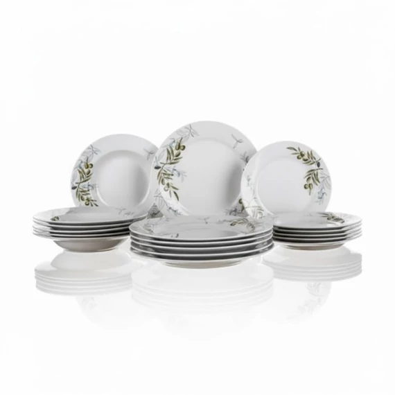 Porcelánová jedálenská súprava OLIVA, 18 dielov, 8591022386552