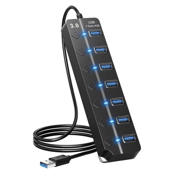 7-portový rozbočovač USB 3.0 holm20041