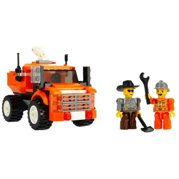 Stavebnicová sada ALLEBLOX TowingService – Odťahové vozidlo s 2 minifigúrkami 298251