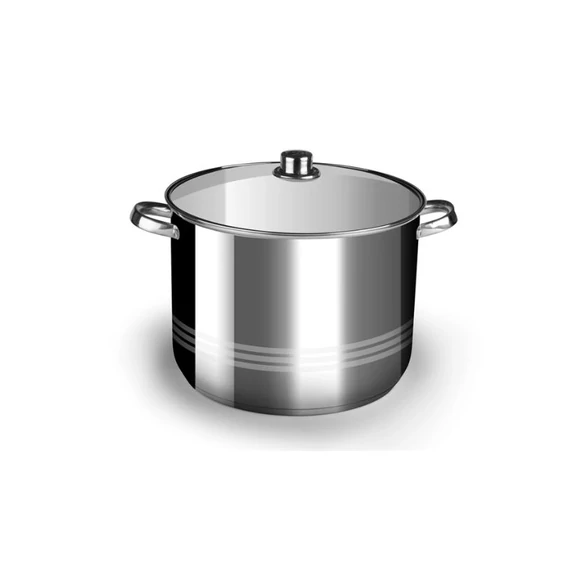 Hrnce Perfect Home z nehrdzavejúcej ocele (18 cm) – 3,5 litra, so skleneným vekom 72260<br />
<br />
<br />