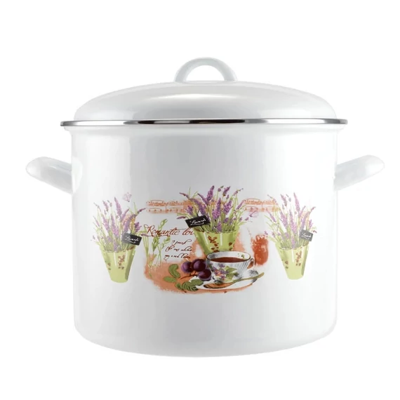 Perfect Home Lavender smaltovaný hrniec 20 cm + viečko 13471