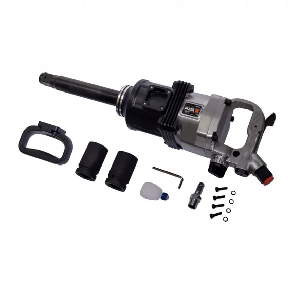 BLACK Pneumatický rázový uťahovák sada – 4950 Nm (1" výstup) 12205