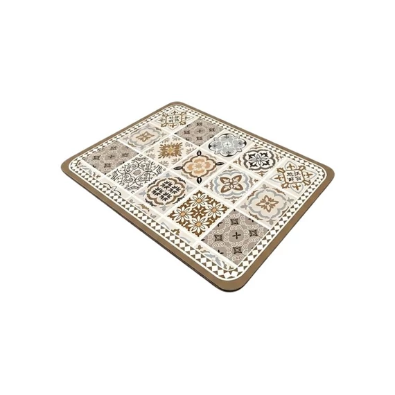 Nasiakavá podložka pod kávovar a odkvapkávacia sušiaca podložka 30 × 40 cm – Hnedo-béžová klasická KT7914491-3