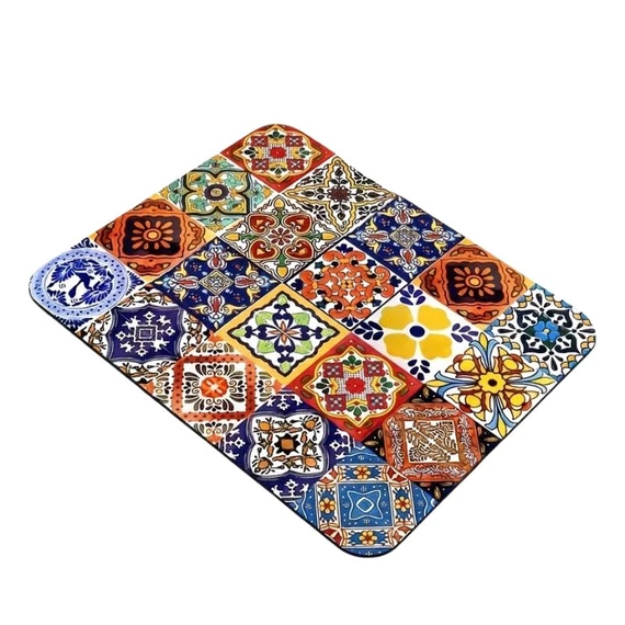 Nasiakavá podložka pod kávovar a odkvapkávacia sušiaca podložka 40 × 50 cm – Farebná Stredomorská KT7914491-6