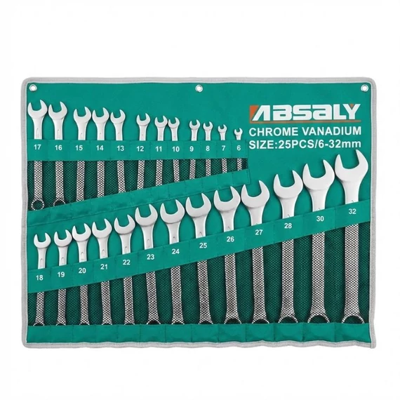 ABSAIY 25-dielna sada očkovo-vidlicových kľúčov (6–32 mm) ABS25