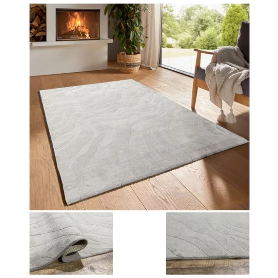 Bergamo Lorey plyšový koberec, sivobéžový, 80x150cm bergamoloreytaupe-80