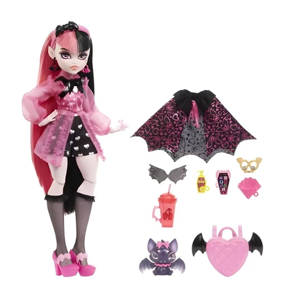 Mattel Monster High: Bábika Draculaura s domácim maznáčikom a doplnkami 429910