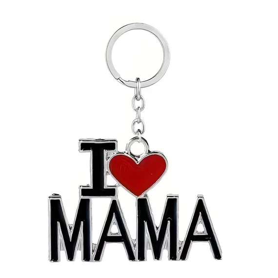 Kovový prívesok na kľúče I love Mama CA50668
