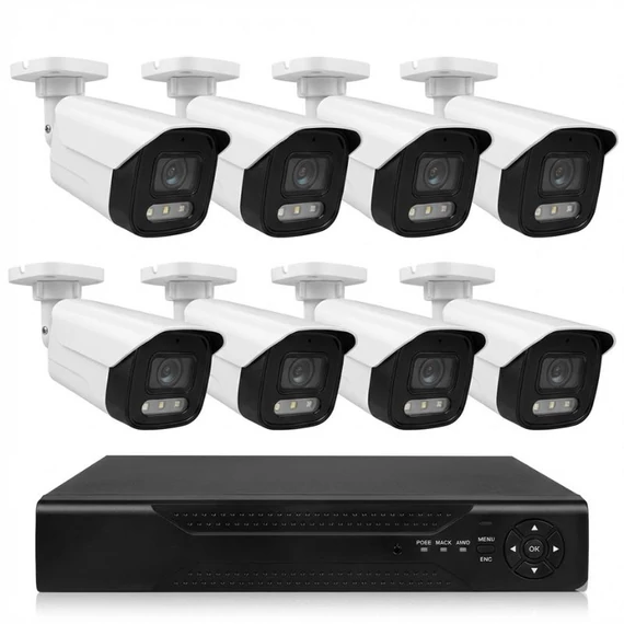 SMART VIDEO KIT – 8-kanálový POE 4K bezpečnostný kamerový systém KL25-344