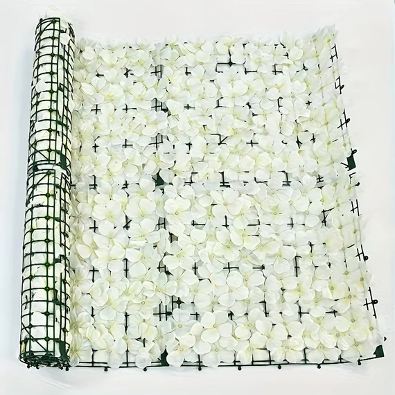 Vonkajšia záclona s umelými kvetmi, dekorácia na plot 50x100cm GP352405-F