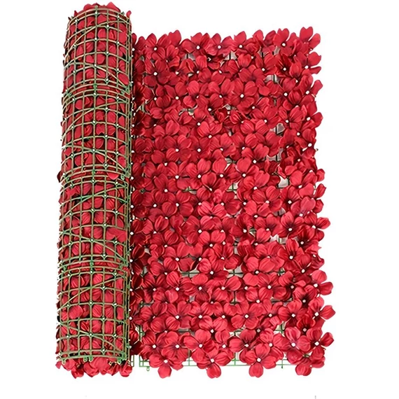 Vonkajšia clona s umelými kvetmi, dekorácia na plot 50x100cm GP352405-P