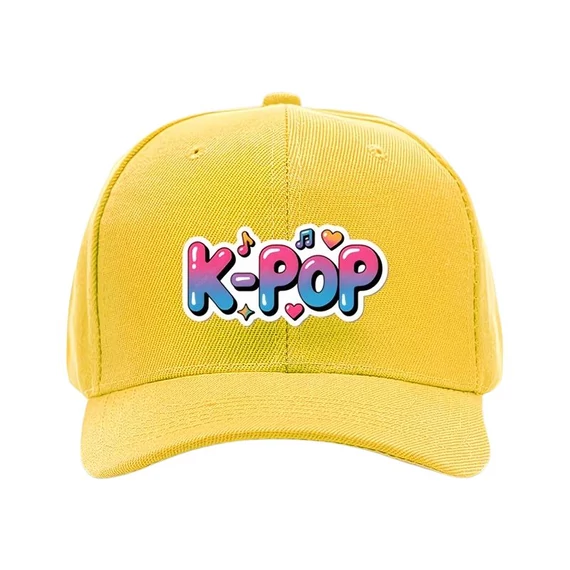 Baseballová čiapka v štýle K-POP s farebným prechodom – Žltá 62MGG50266-6