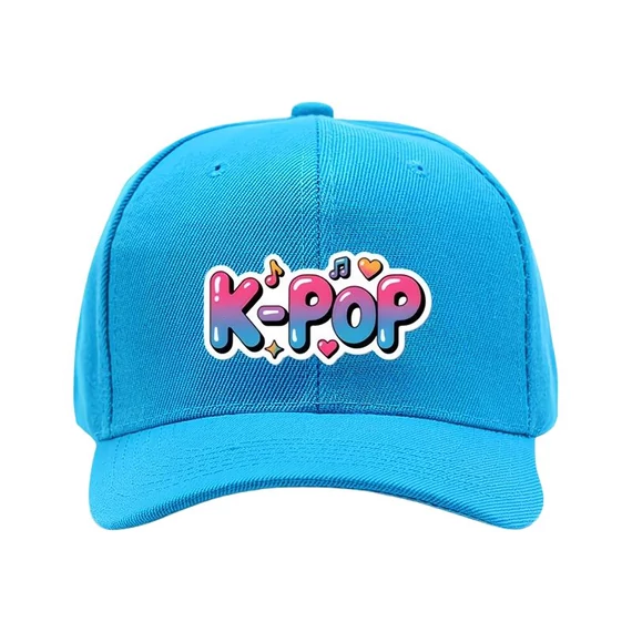Baseballová čiapka v štýle K-POP s farebným prechodom – Svetlo modrá 62MGG50266-8