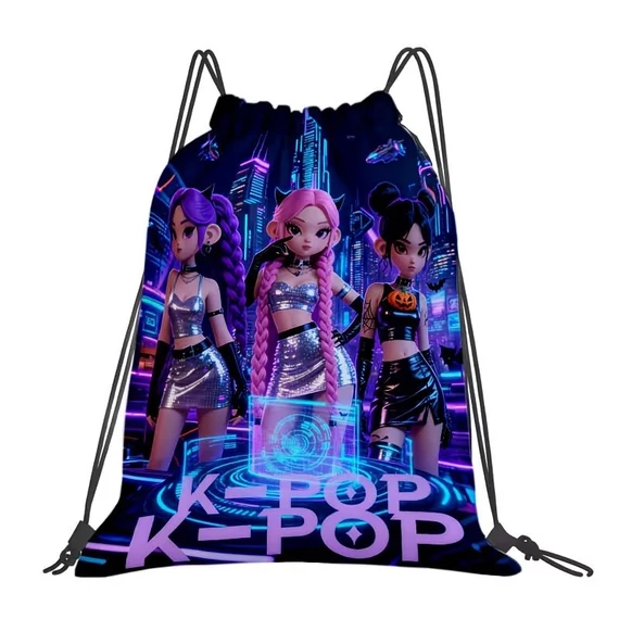 Batoh s potlačou v štýle K-POP – odolný a praktický s vreckom YT12969570