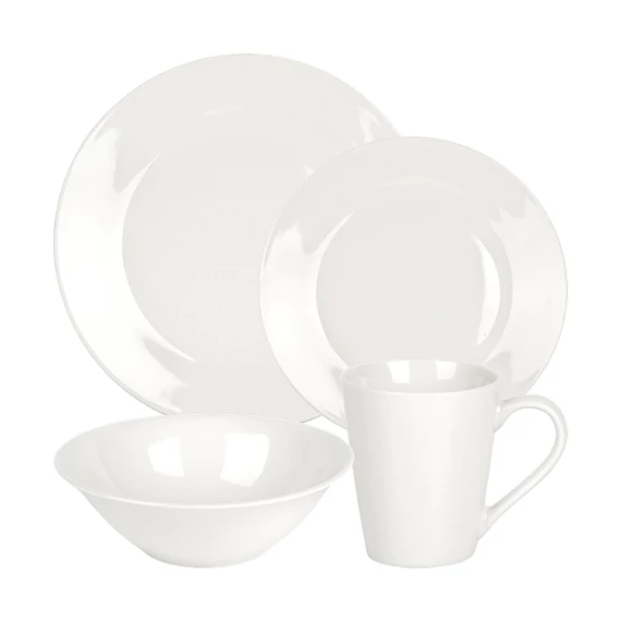 Vilde 16-dielna biela porcelánová súprava riadu 139846