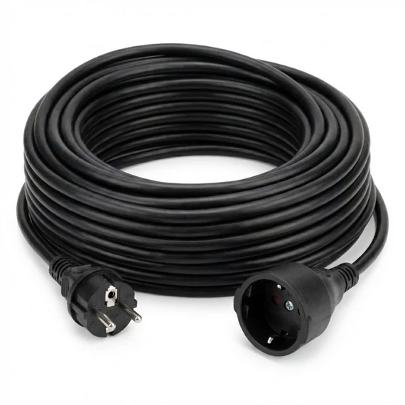 BLACK 20-metrový vodotesný elektrický predlžovací kábel 59012