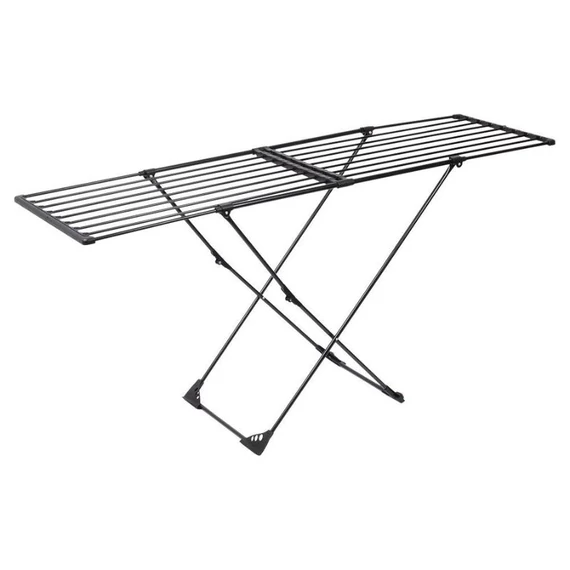 Čierny kovový výsuvný sušiak na bielizeň XXL – 110–189 cm 779050