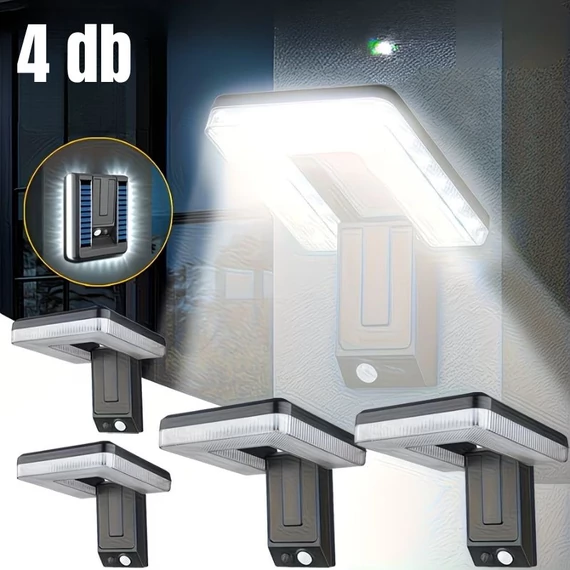 Vonkajšia solárna nástenná lampa s pohybovým senzorom 4 ks TB2158786-4