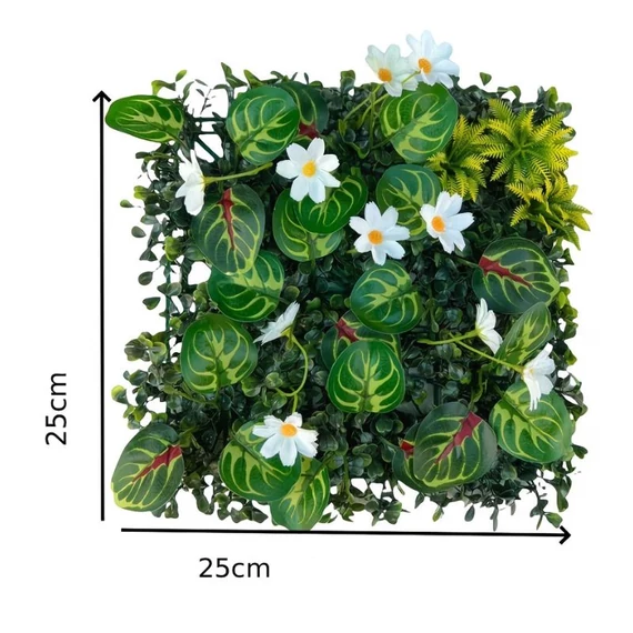 Realistický umelý rastlinný nástenný panel 25x25cm TW6379119-10
