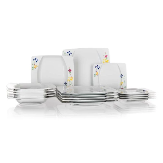 Sada porcelánových tanierov EYE (18-dielna) – Kvetinová 608306
