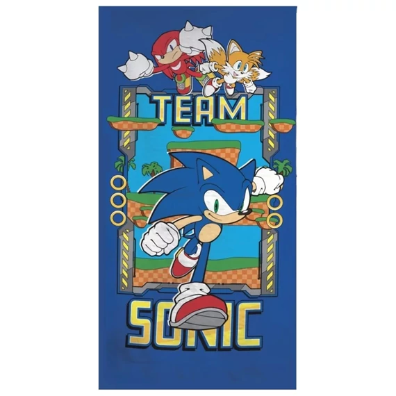 Sonic the Hedgehog Ring Team kúpeľňová osuška, plážová osuška 70 × 140 cm AYM078817