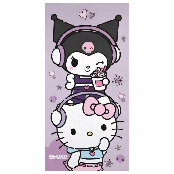 Kúpeľný uterák Hello Kitty Best Friend, plážový uterák 70 × 140 cm AYM451205