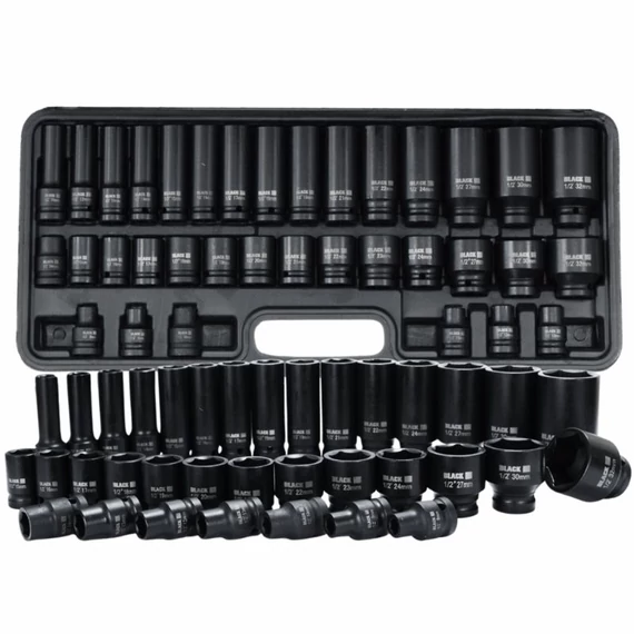 Sada 35-dielnych kľúčov na skrutky BLACK (8–32 mm)