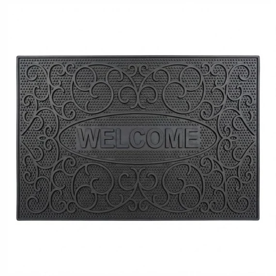 HİLAL Welcome gumová rohož s nápisom v čiernej farbe HL06