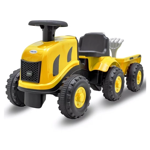 Baby Mix Žltý detský traktor s prívesom a záhradným náradím K0MWQ369K1-3