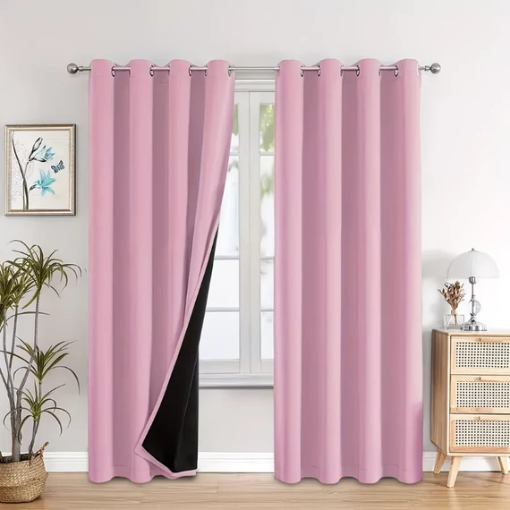 2-dielna sada 100 % zatemňovacích záclon s krúžkami DL1464958-R