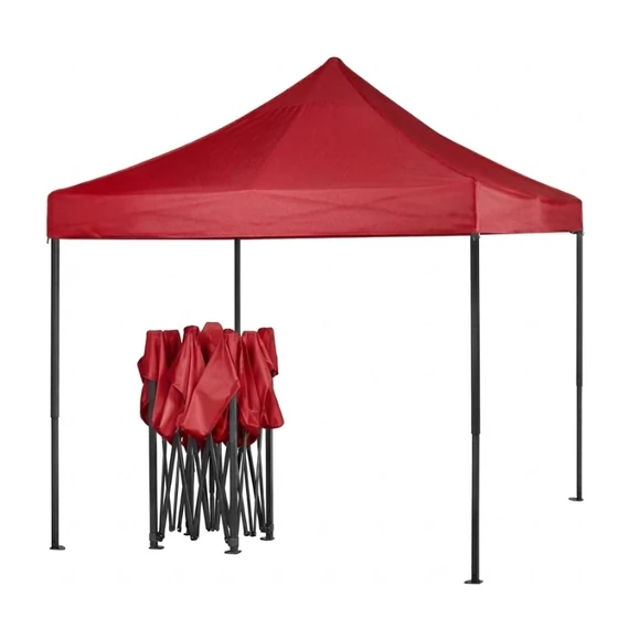 3 × 6 m skladací záhradný pavilón – červený HM-8006-P
