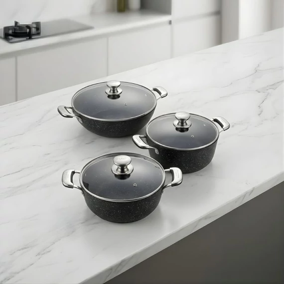 Sada riadu Villa Kitchen s mramorovým povrchom, 3-dielna, TM-VS28-32-36