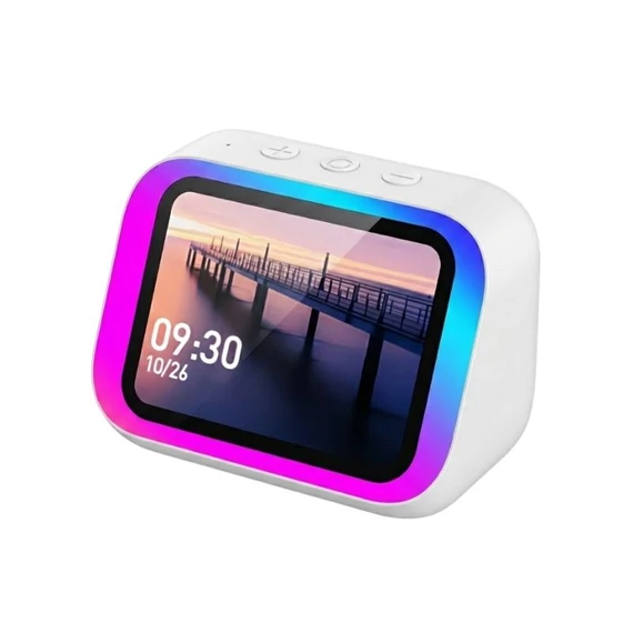 Inteligentný reproduktor AI s RGB osvetlením a displejom | biely 5GMGW57457-2