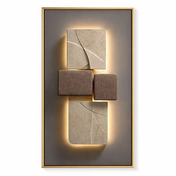 Moderný abstraktný geometrický plátno na stenu 80 × 160 cm 5VM665279V