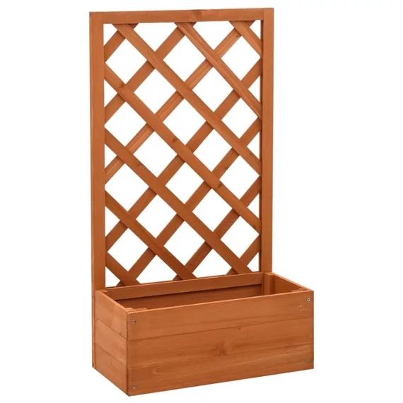 Drevený kvetináč s mriežkou (50 x 25 x 90 cm) K2MW73G6V2