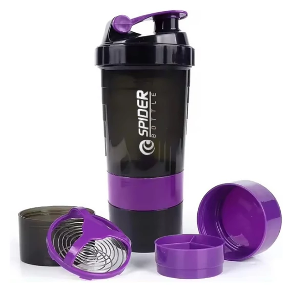 Športový šejker s sitkom 500 ml, fialový BD55FIO