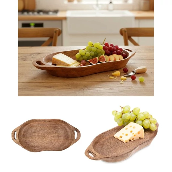 Servírovacia doska z mangového dreva s uškami 42,5 cm 155010